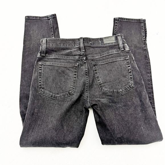 Something Navy Black Charcoal Split Hem Skinny Denim Jeans K5094 Size 25 - Picture 5 of 9